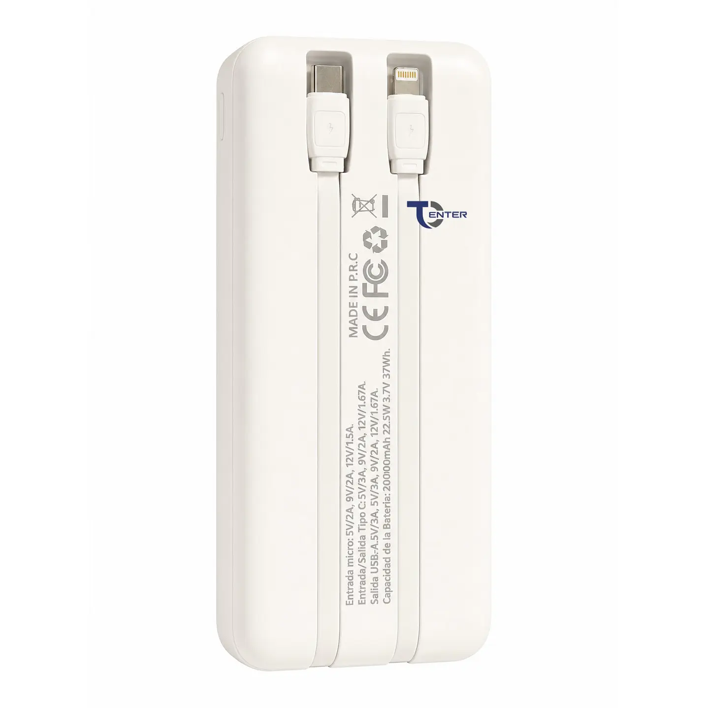 Batería Portátil Powerbank 20.000 Tecnolab 22.5w TL539W 2