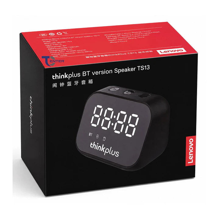 Reloj Despertador Parlante BT Lenovo TS13 Rosado 4