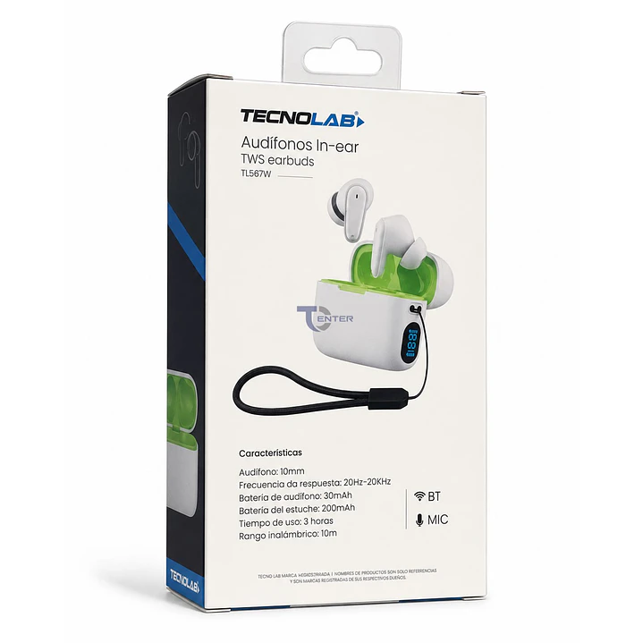 Audífonos Inalámbricos Bt In-Ear TWS Tecnolab TL567W 4
