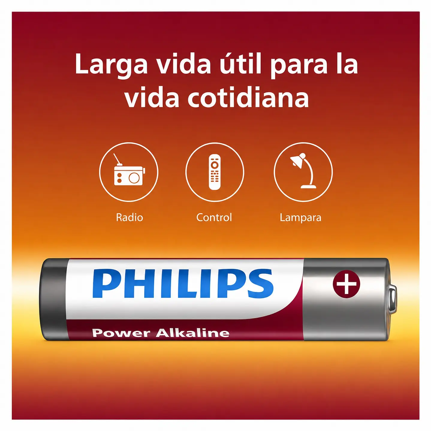 Pack 10 Pilas Alcalinas AAA Philips Power Alcaline LR03 1.5v 4