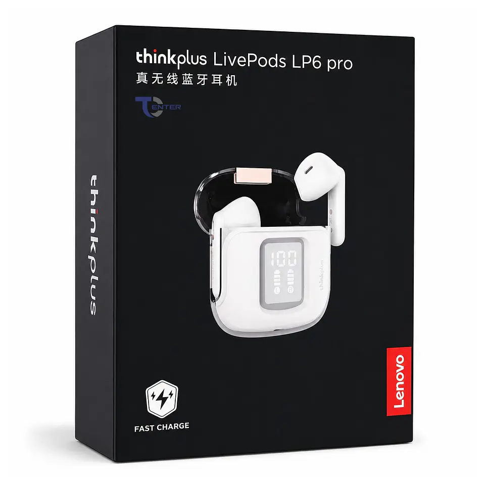 Audífonos Bt Lenovo ThinkPlus LivePods LP6 Pro Blancos 4
