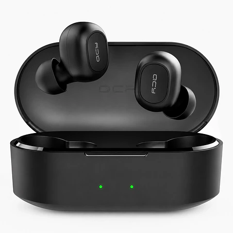 Audífonos QCY T2C True Wireless AirBuds Negros