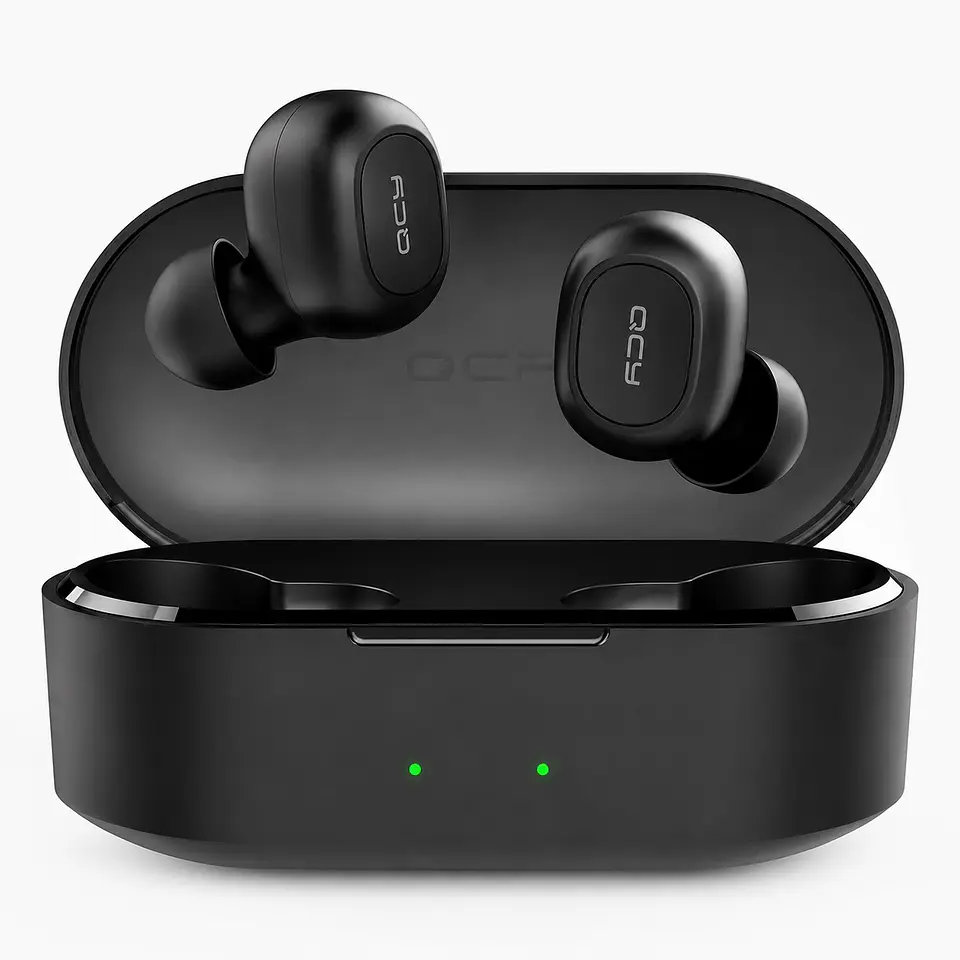 Audífonos QCY T2C True Wireless AirBuds Negros 1