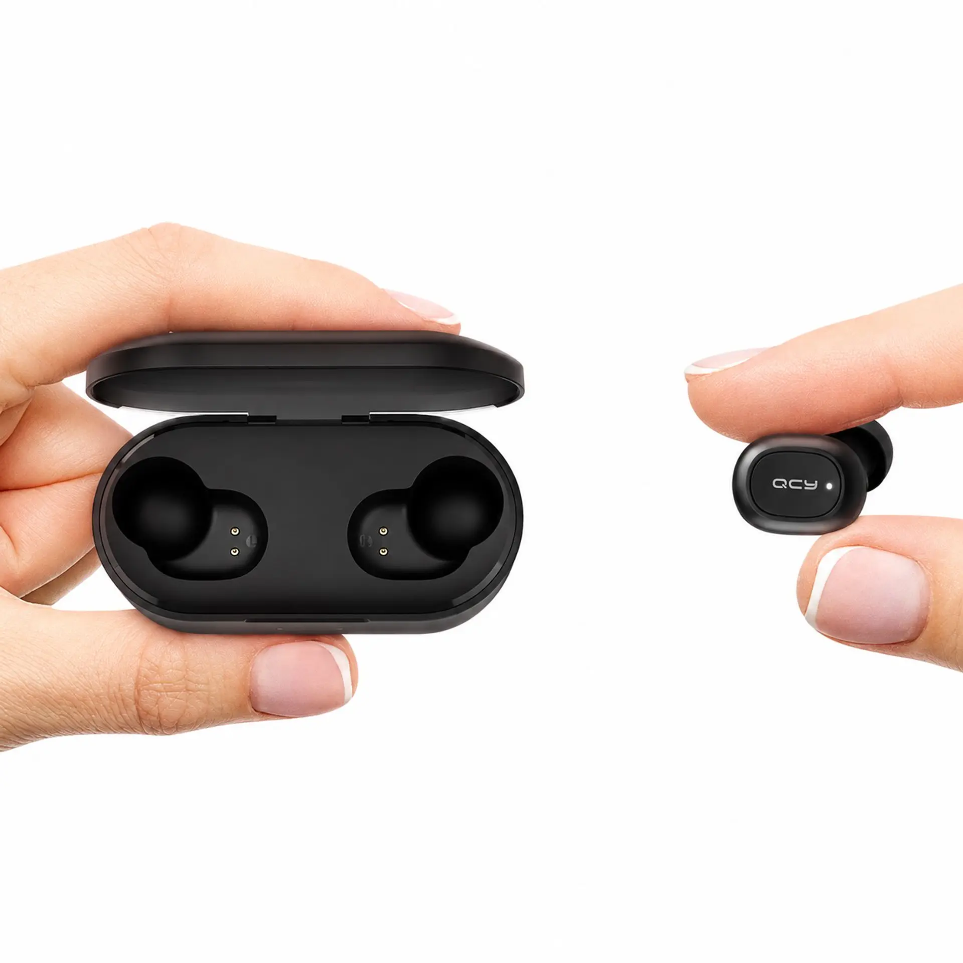 Audífonos QCY T2C True Wireless AirBuds Negros 4