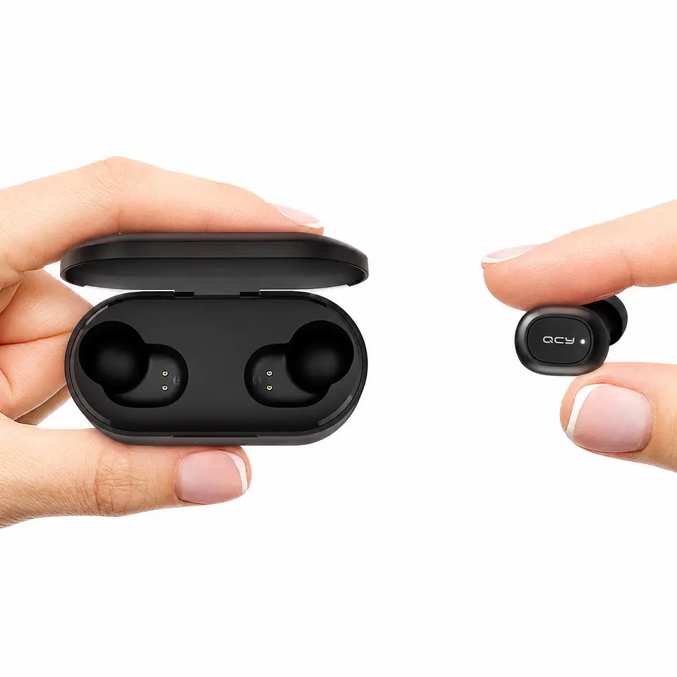 Audífonos QCY T2C True Wireless AirBuds Negros 4
