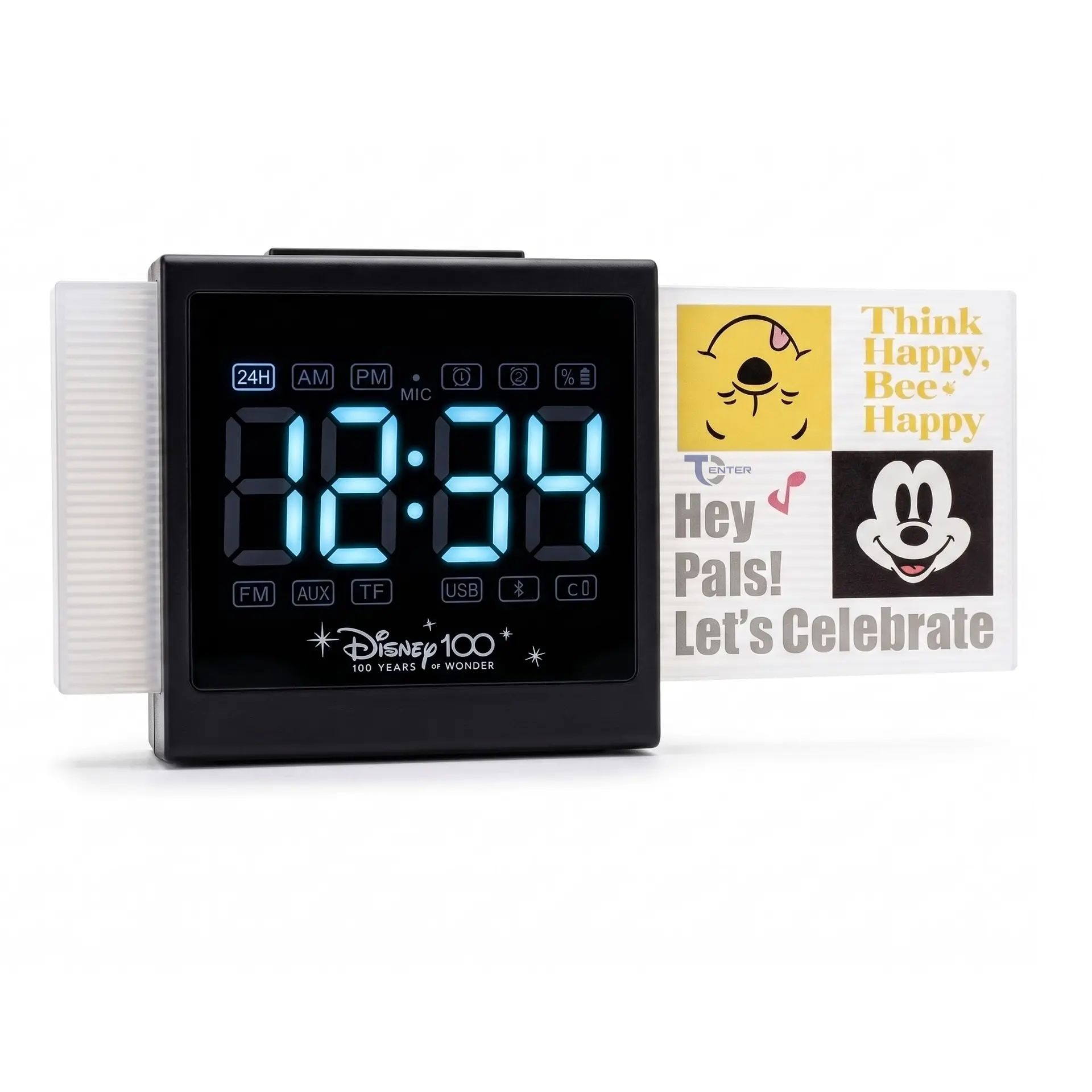 Radio Reloj Despertador Parlante BT Disney Led QS-S2 1