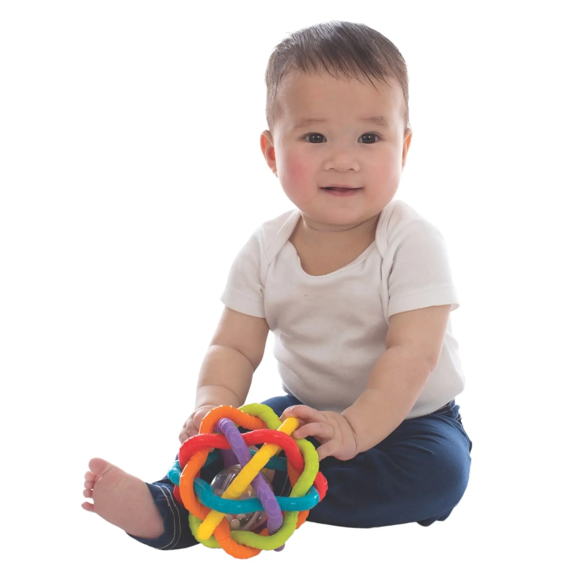 Pelota Sonajero Multicolor Bendy Playgro 4