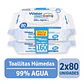 Toallitas Húmedas Emuwipes Water 160 Un - Miniatura 1