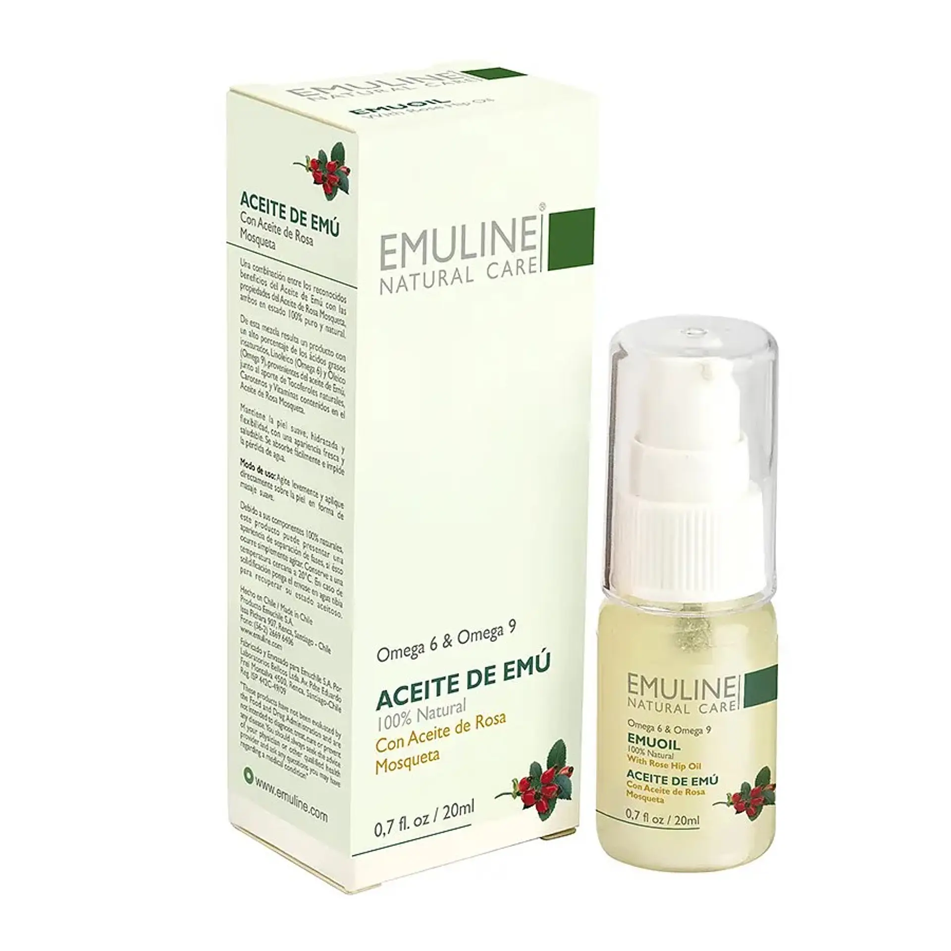 Emuline Aceite Emu Con Rosa Mosqueta 20ml  1