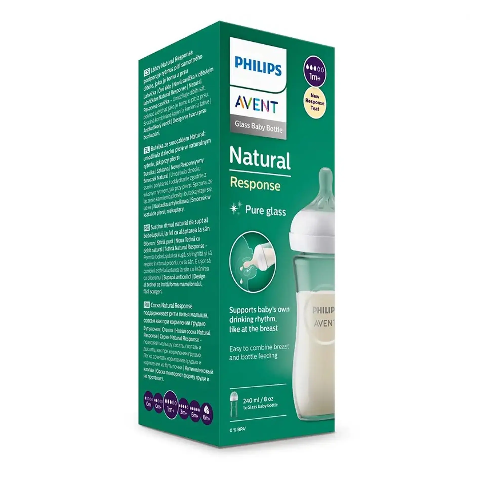 Mamadera Vidrio Natural 3.0 Avent 240Ml SCY933/01 7