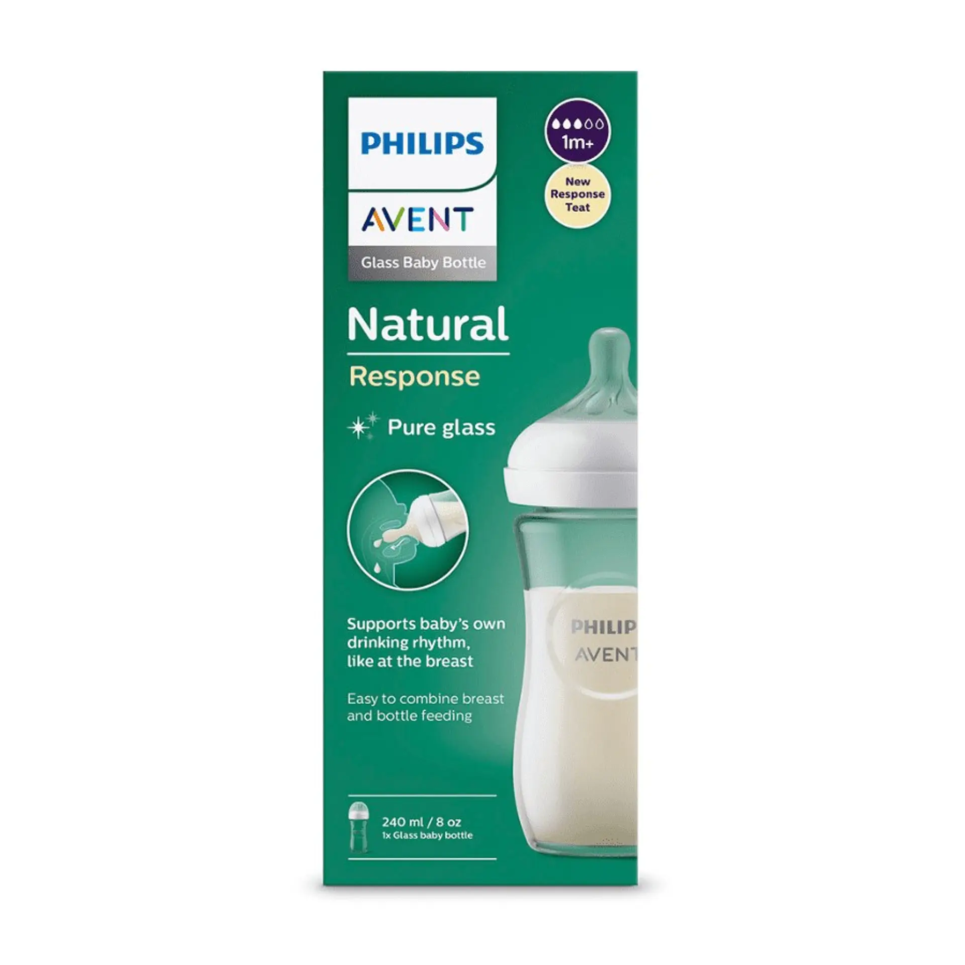 Mamadera Vidrio Natural 3.0 Avent 240Ml SCY933/01 8