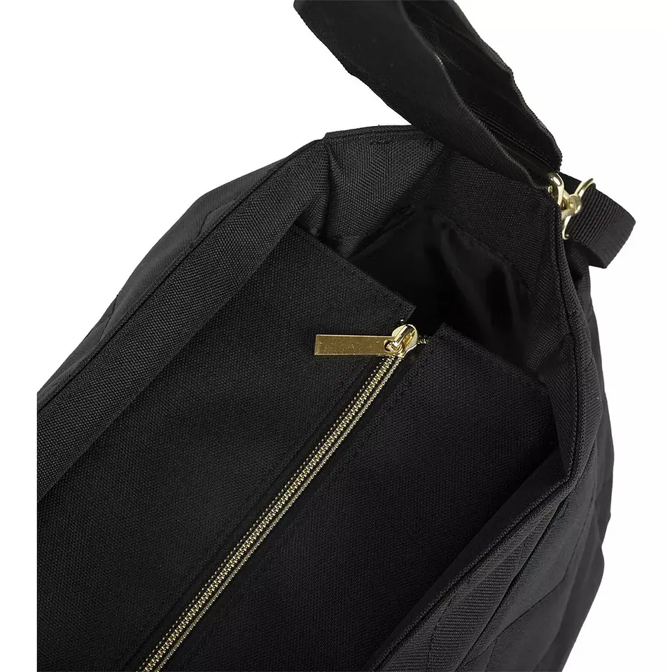 Bolso Maternal Pañalera Infanti Motto Gold Negro 6