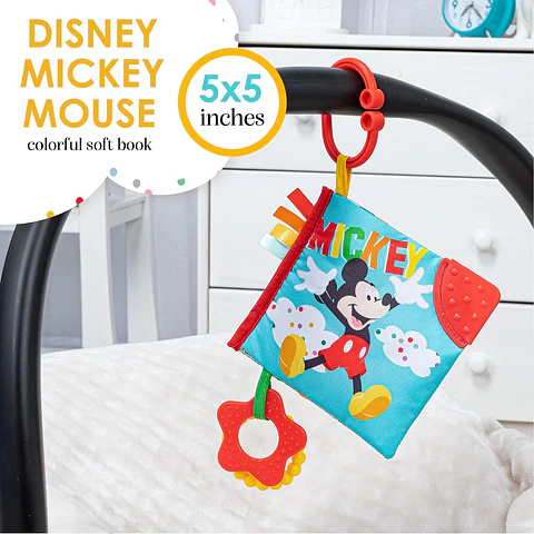 Libro Sensorial Disney Con Mordedor Mickey 