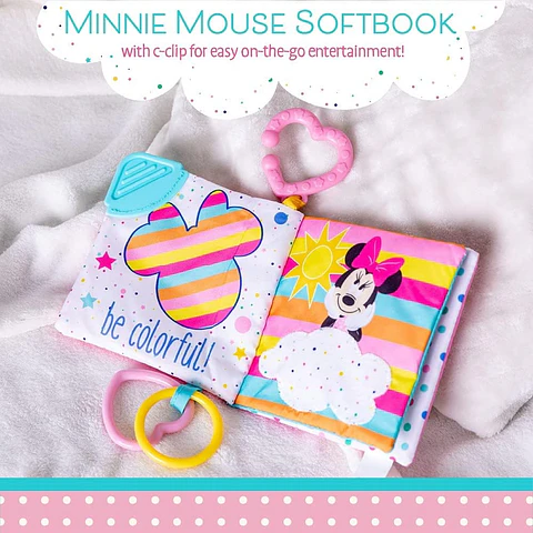 Libro Sensorial Disney Con Mordedor Minnie