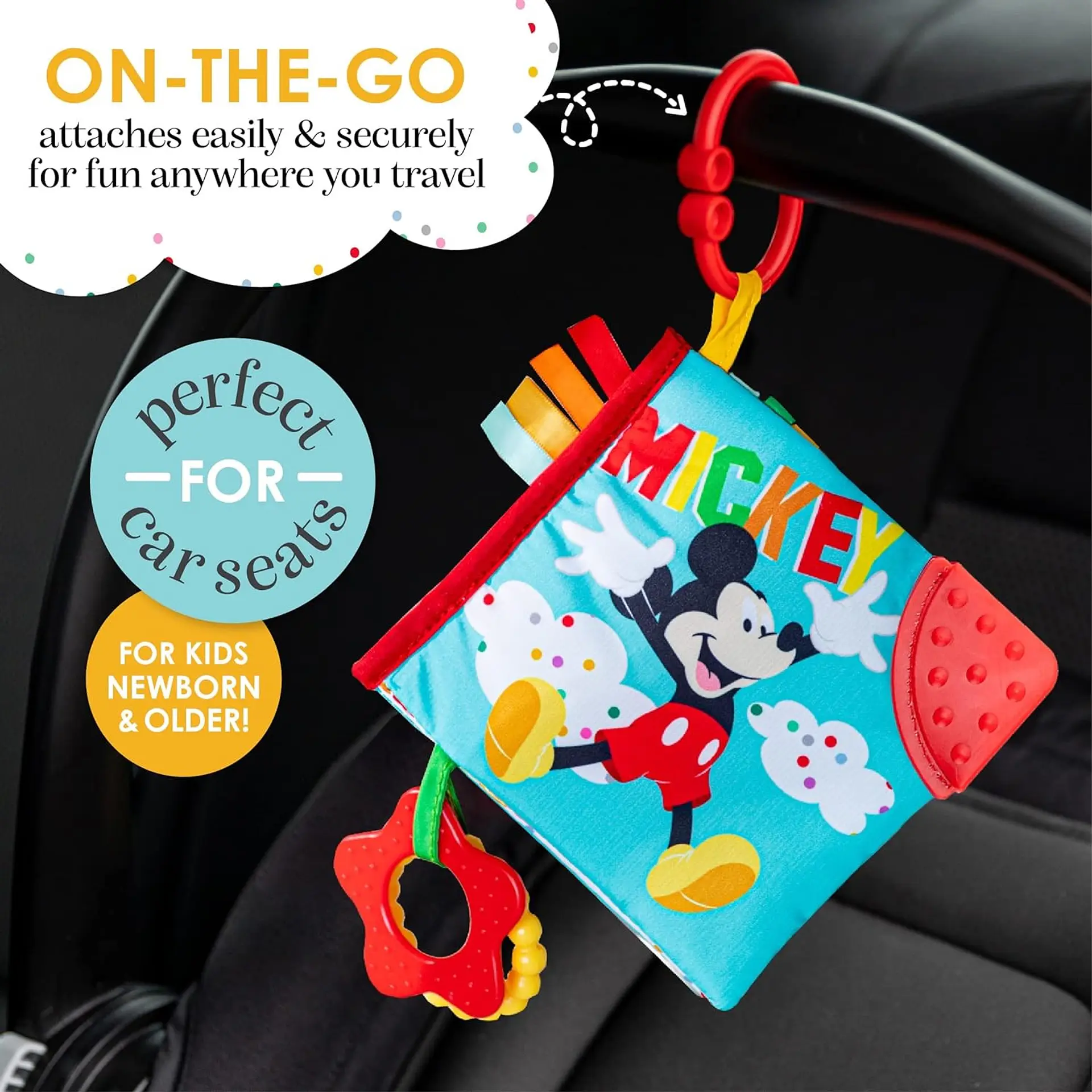 Libro Sensorial Disney Con Mordedor Mickey  4
