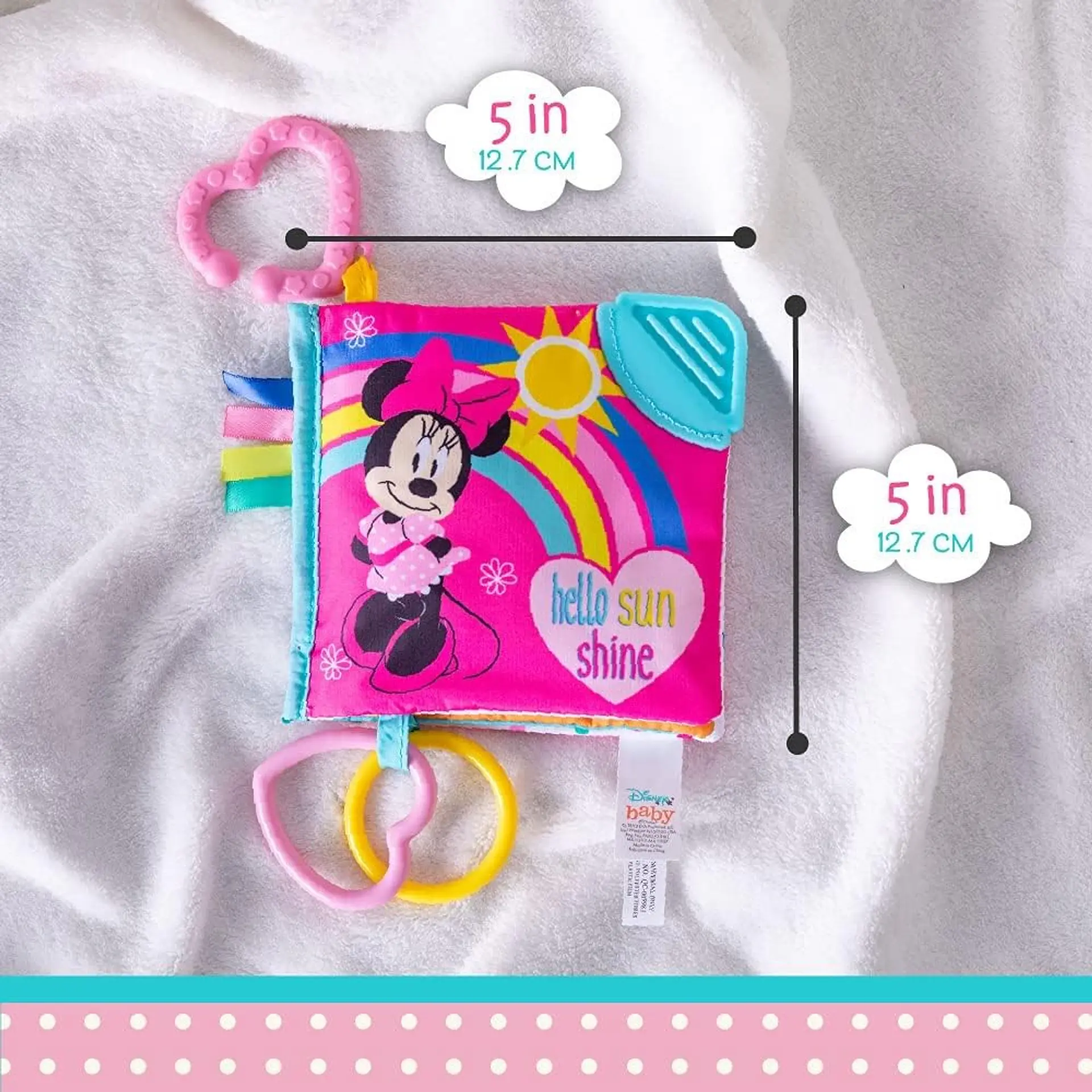 Libro Sensorial Disney Con Mordedor Minnie 5