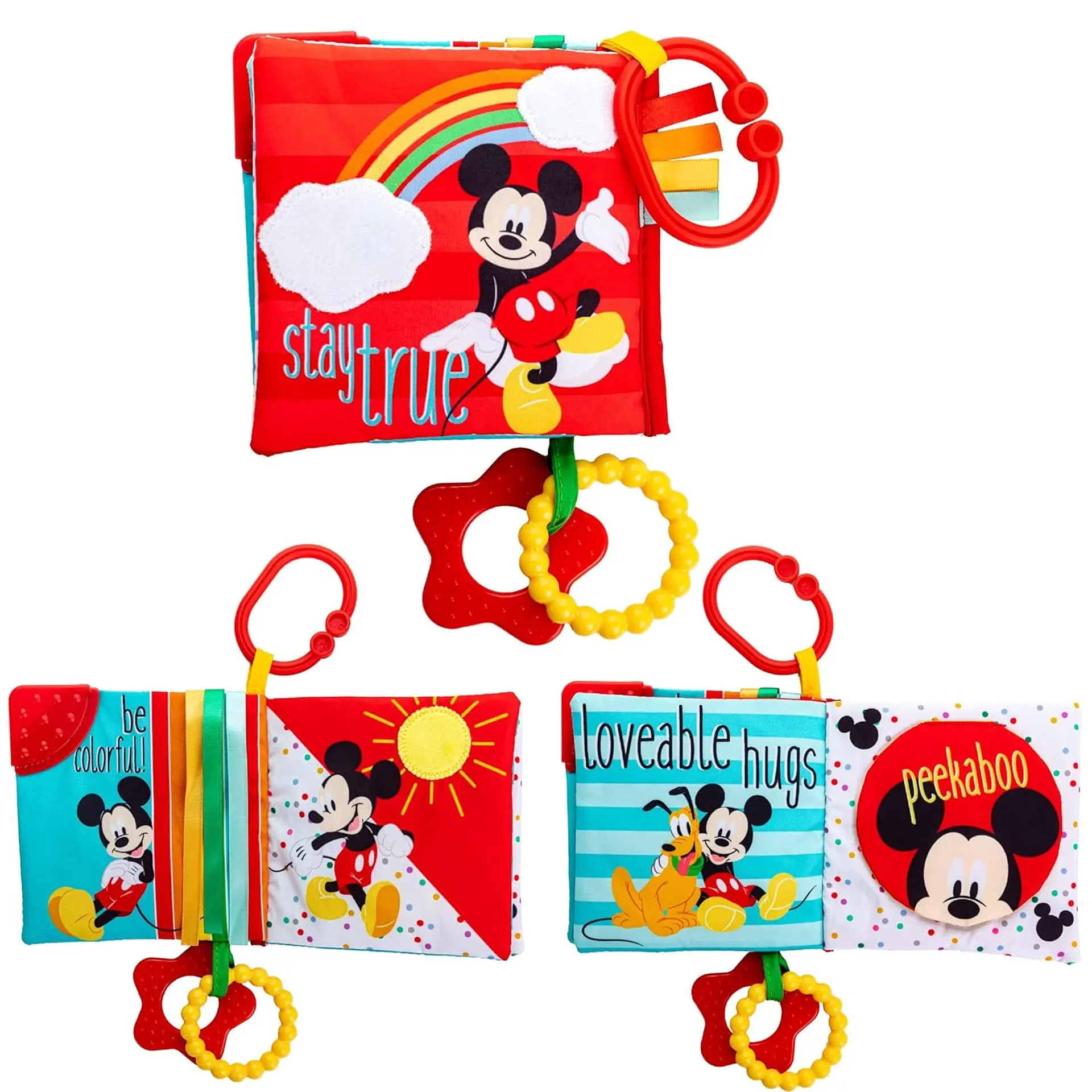 Libro Sensorial Disney Con Mordedor Mickey  6