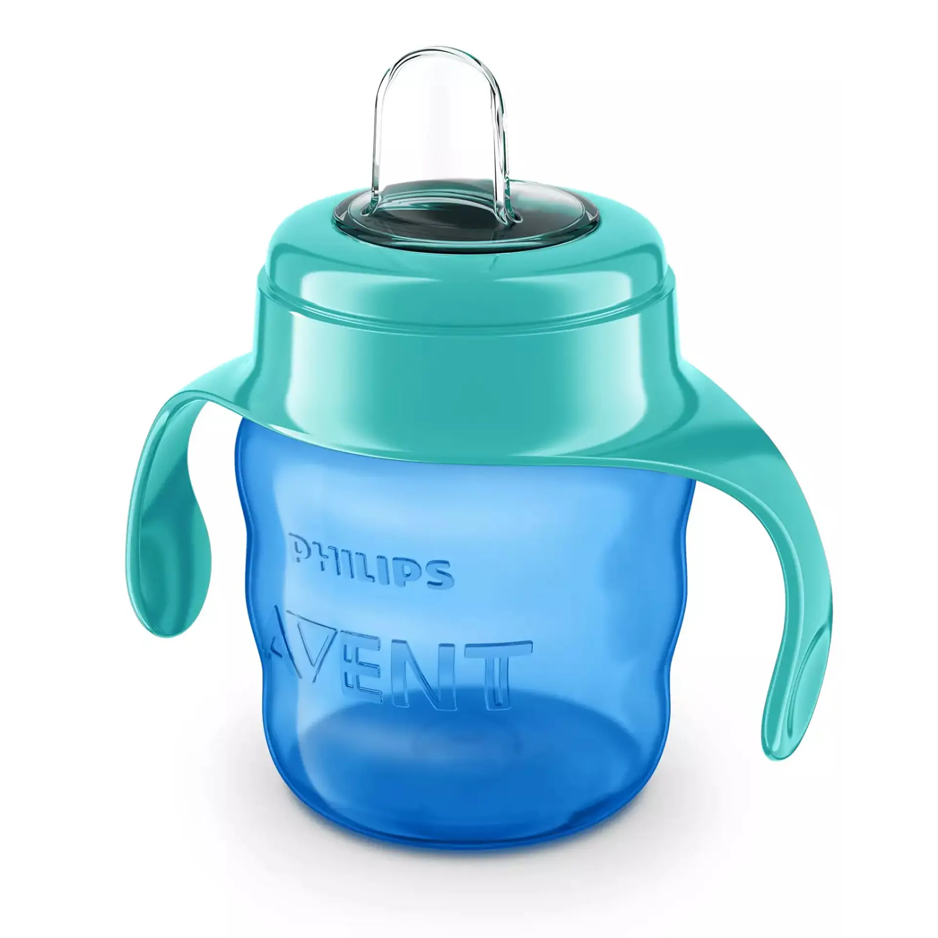 Vaso Antiderrame Avent Classic 200 Ml Azul Con Boquilla 1