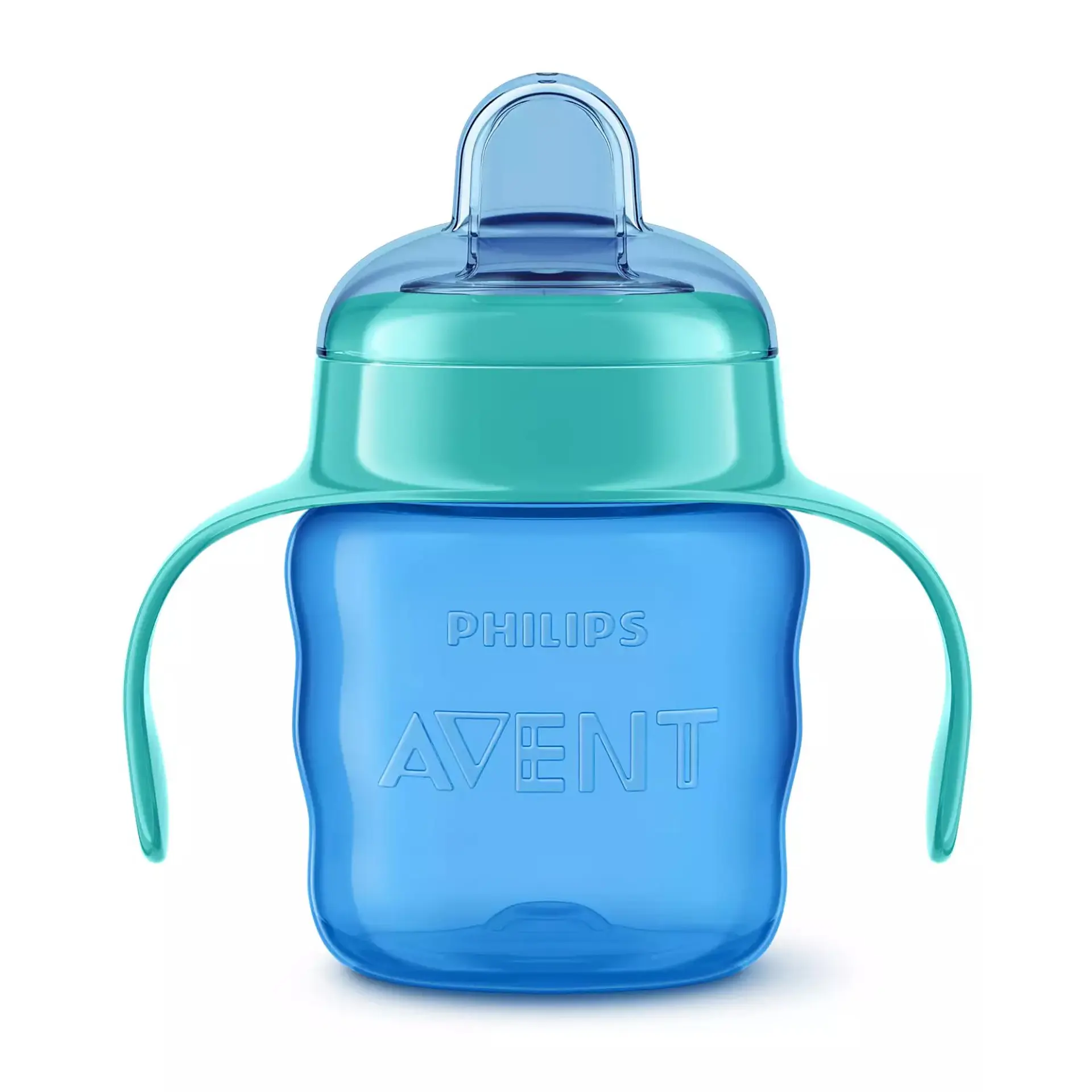 Vaso Antiderrame Avent Classic 200 Ml Azul Con Boquilla 3