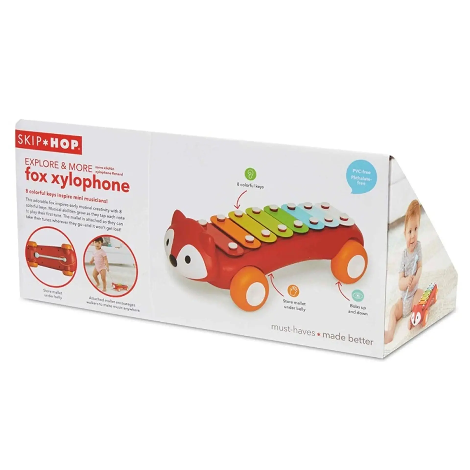 Xilófono Zorrito Skip Hop Infantil 8 Notas 2