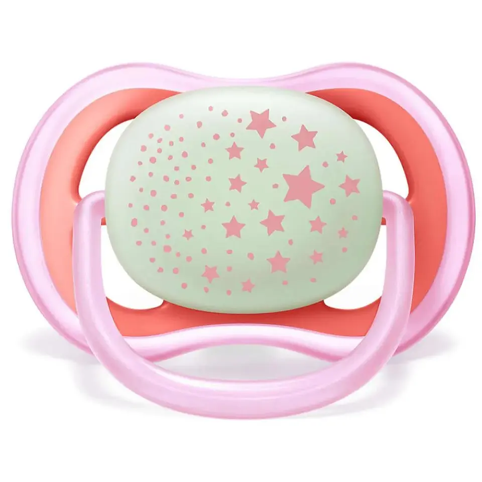 2 Chupetes Avent Nocturno 6-18m Rosado SCF376/22 3