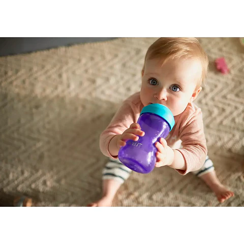 Vaso Con Boquilla Blanda Avent Scf802/02 300ml 9m+ Morado