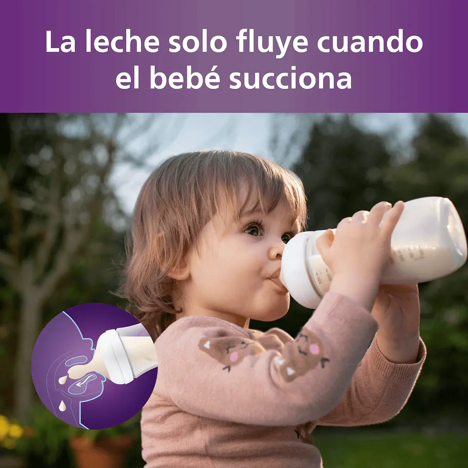 Pack 2 Tetinas Natural 3.0 Avent Flujo Medio 1m+ 4