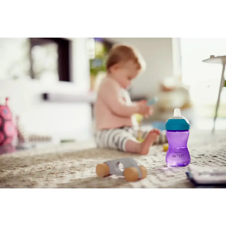 Vaso Con Boquilla Blanda Avent Scf802/02 300ml 9m+ Morado 6