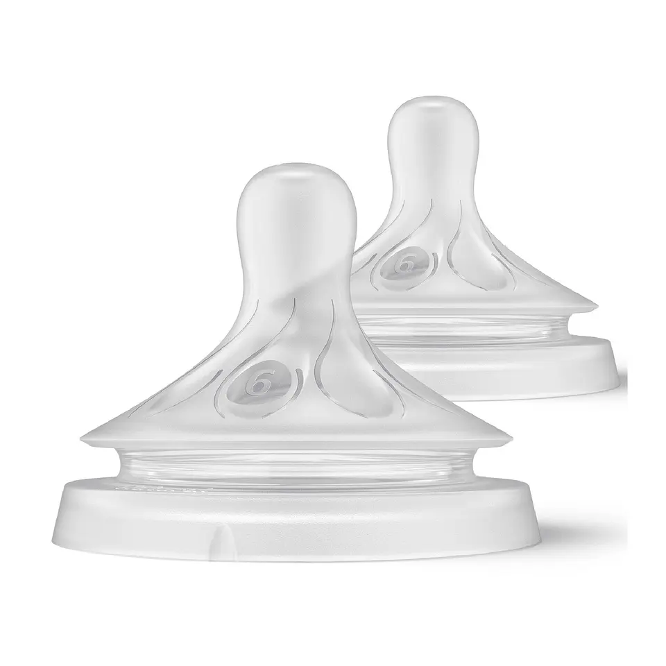 Pack 2 Tetinas Natural 6.0 Avent Flujo Espesos 6m+ 1