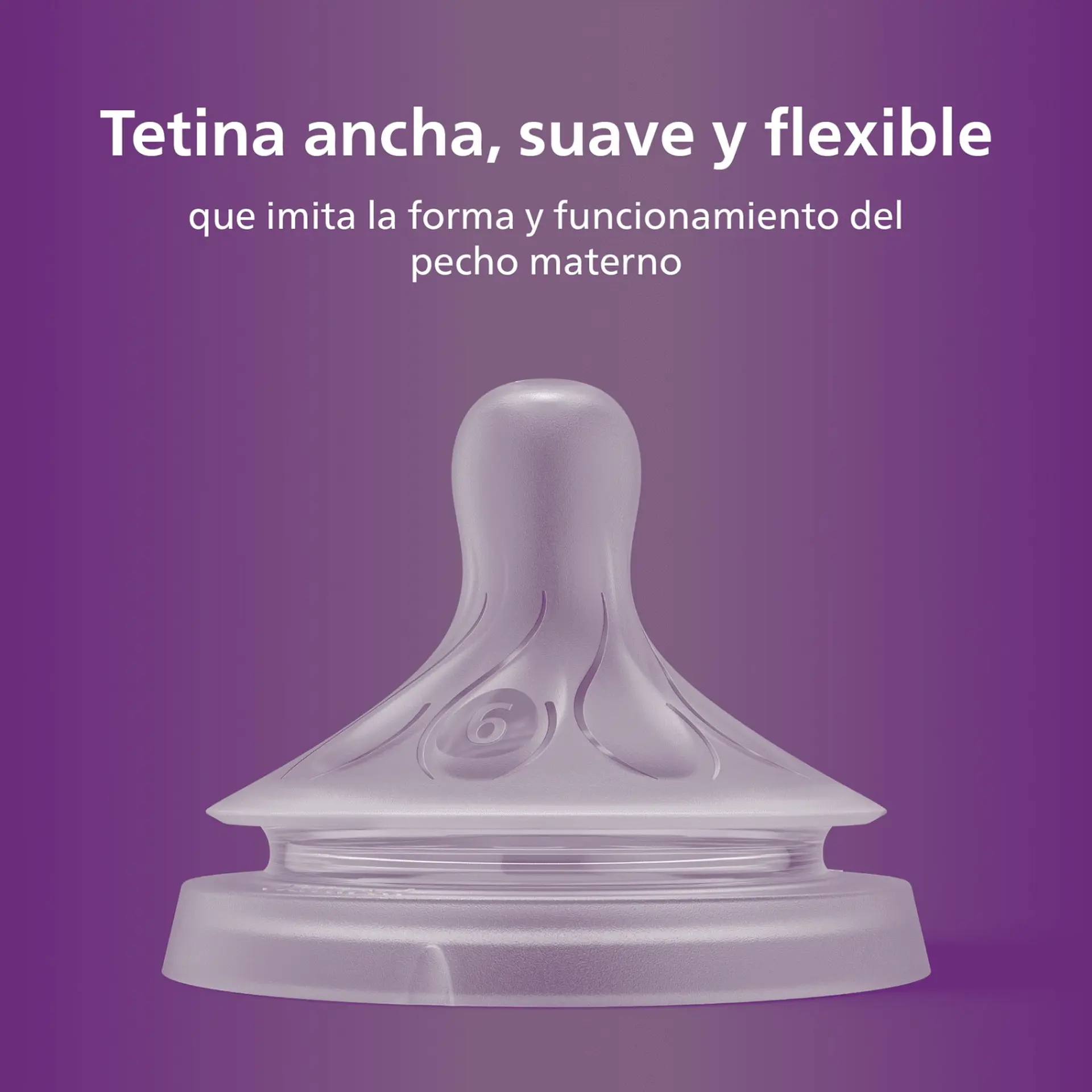 Pack 2 Tetinas Natural 6.0 Avent Flujo Espesos 6m+ 3