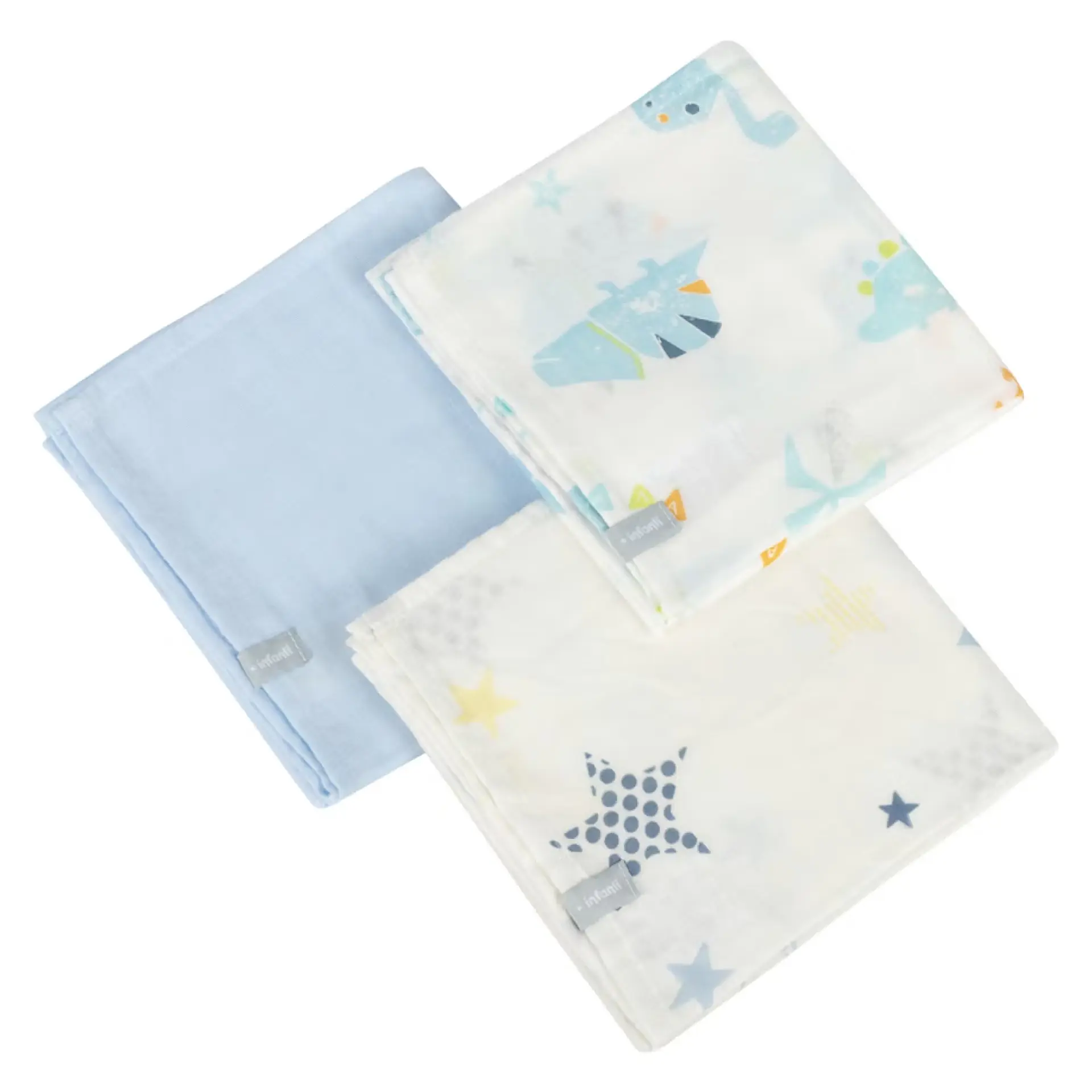 Pack 3 Tutos Infanti Azul 75x75cm 1