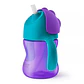 Vaso Bombilla Flexible 200ml Avent Dino Morado 9m+ SCF796/02 - Miniatura 2