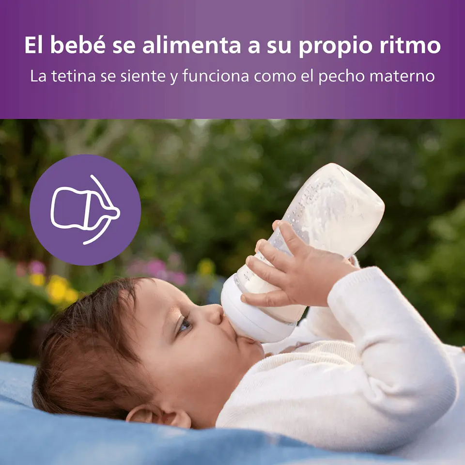 Mamadera Natural Response 330ml Avent SCY906/01 3m+ 3
