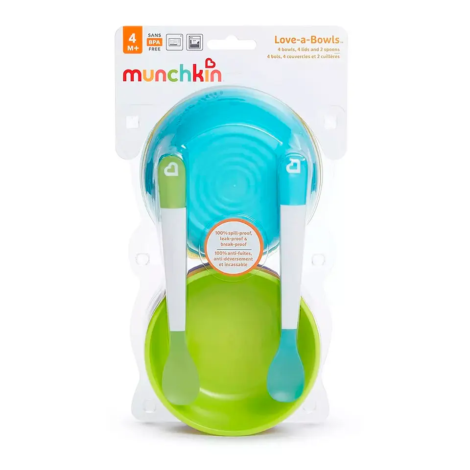 Set Alimentación Bowl 10 Piezas Love A 4Pk Munchkin 4