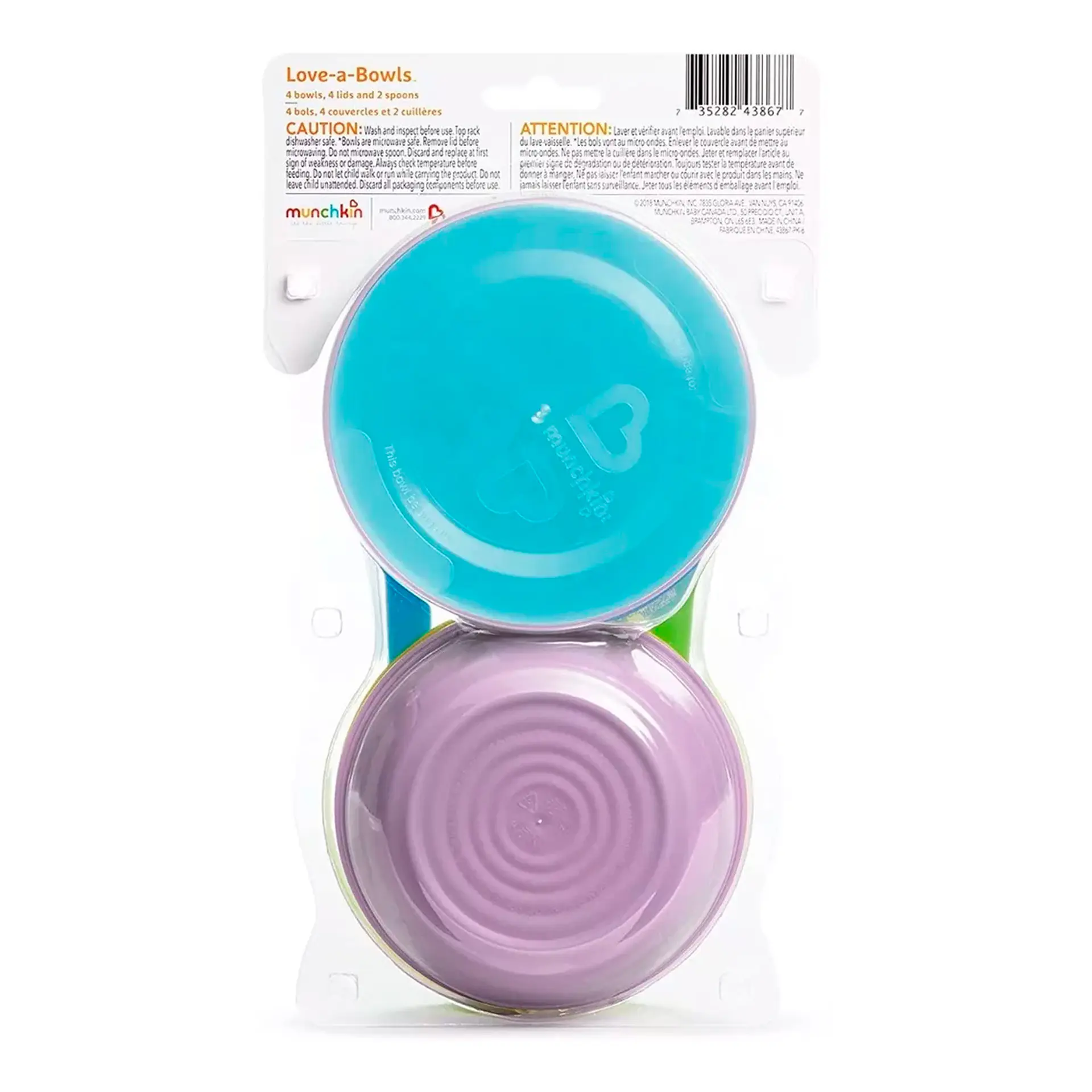 Set Alimentación Bowl 10 Piezas Love A 4Pk Munchkin 5