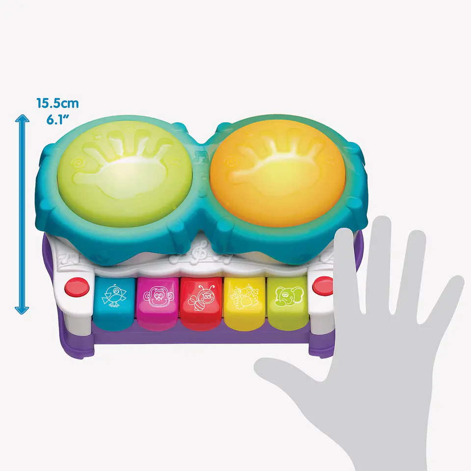 Juguete Piano De Actividades Musica Y Luces Playgro 8