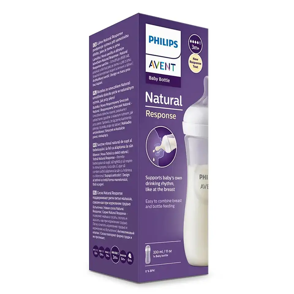 Mamadera Natural Response 330ml Avent SCY906/01 3m+ 8