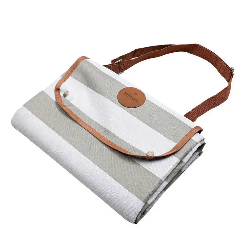 Manta Picnic Infanti Rayas Gris 135x168cm 1