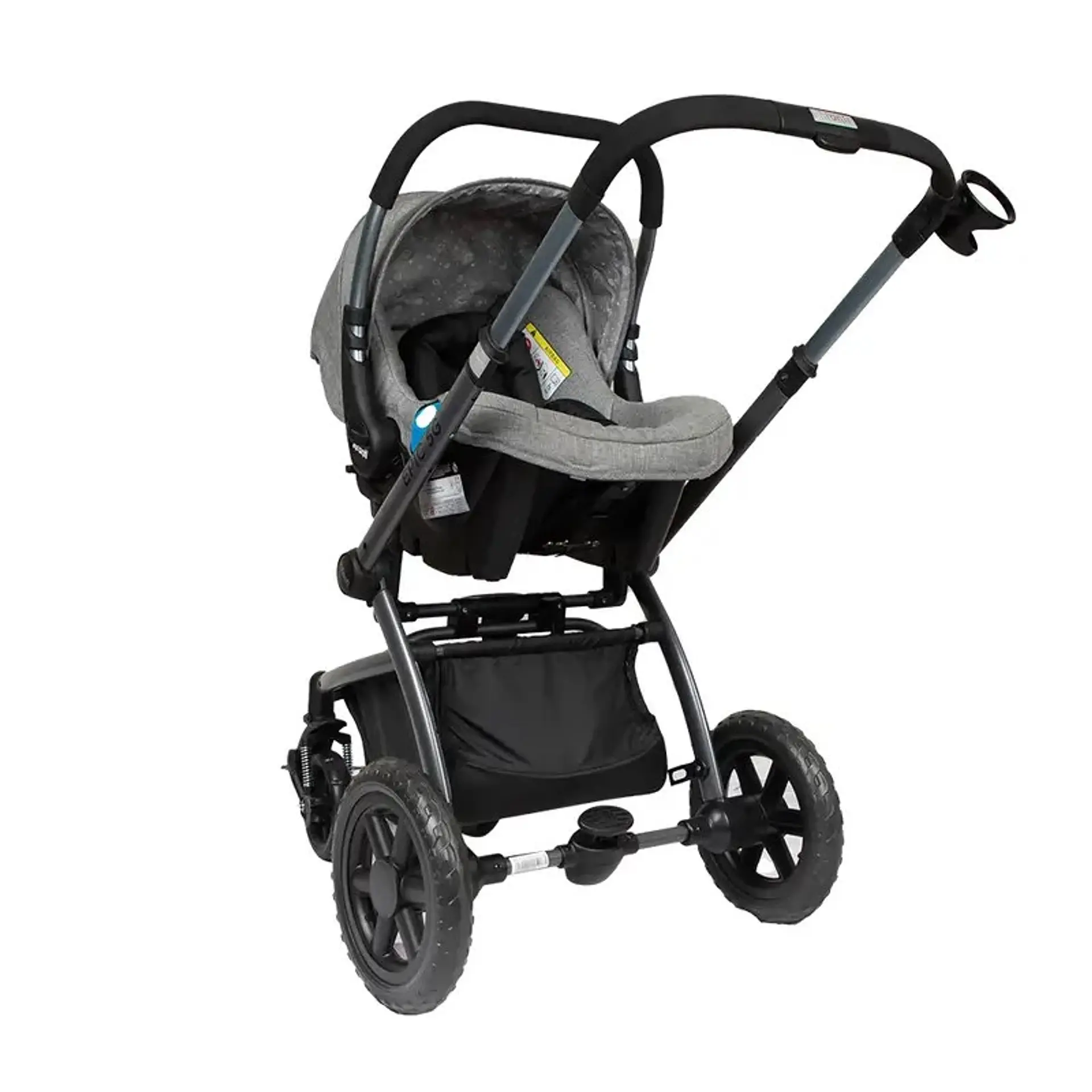 Coche Moises Con Huevito Y Base Infanti Epic 5g gris 14