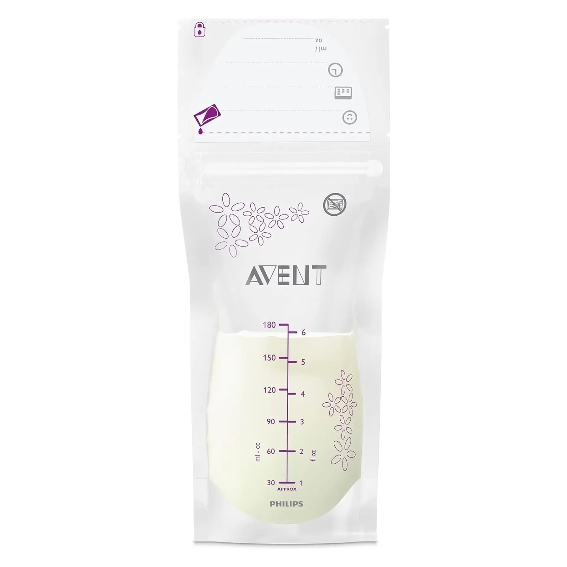 Set 25 Bolsas para Almacenar Leche Avent 180ml 1