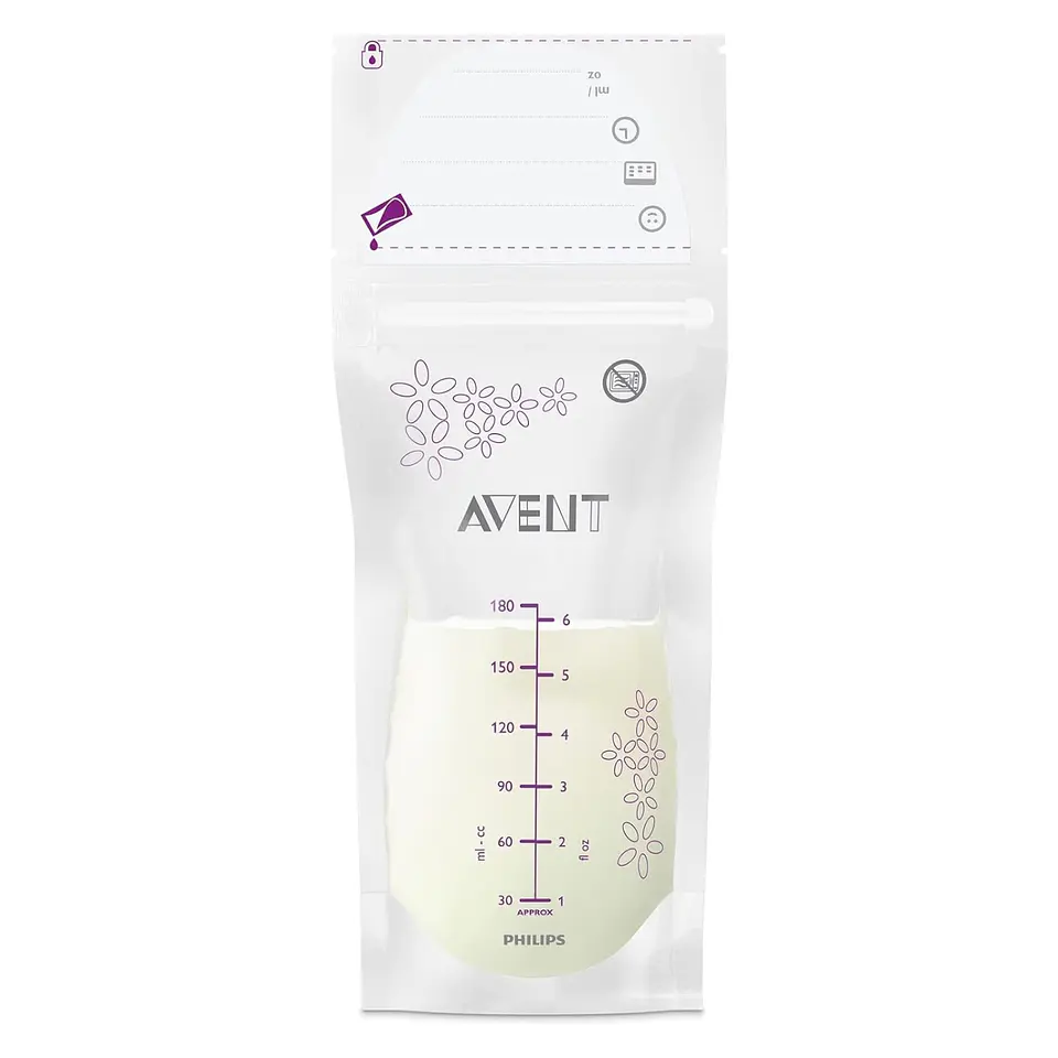 Set 25 Bolsas para Almacenar Leche Avent 180ml 1