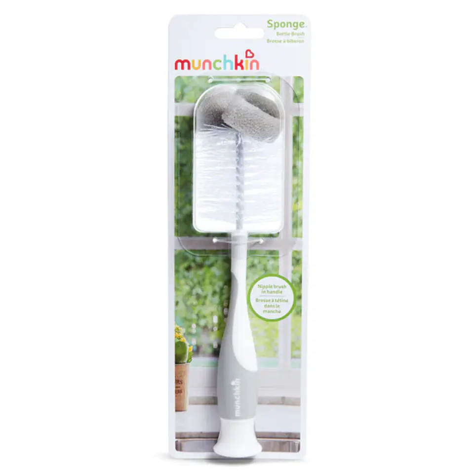 Escobilla Limpia Mamaderas Y Tetinas Munchkin Sponge 3