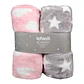 Pack 2 Mantas Infanti Polar 75x100cm Rosado - Miniatura 1