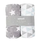 Pack 2 Mantas Infanti Polar 75x100cm Gris - Miniatura 1