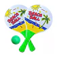 Set de 2 paletas de playa + pelota goma - Miniatura 1