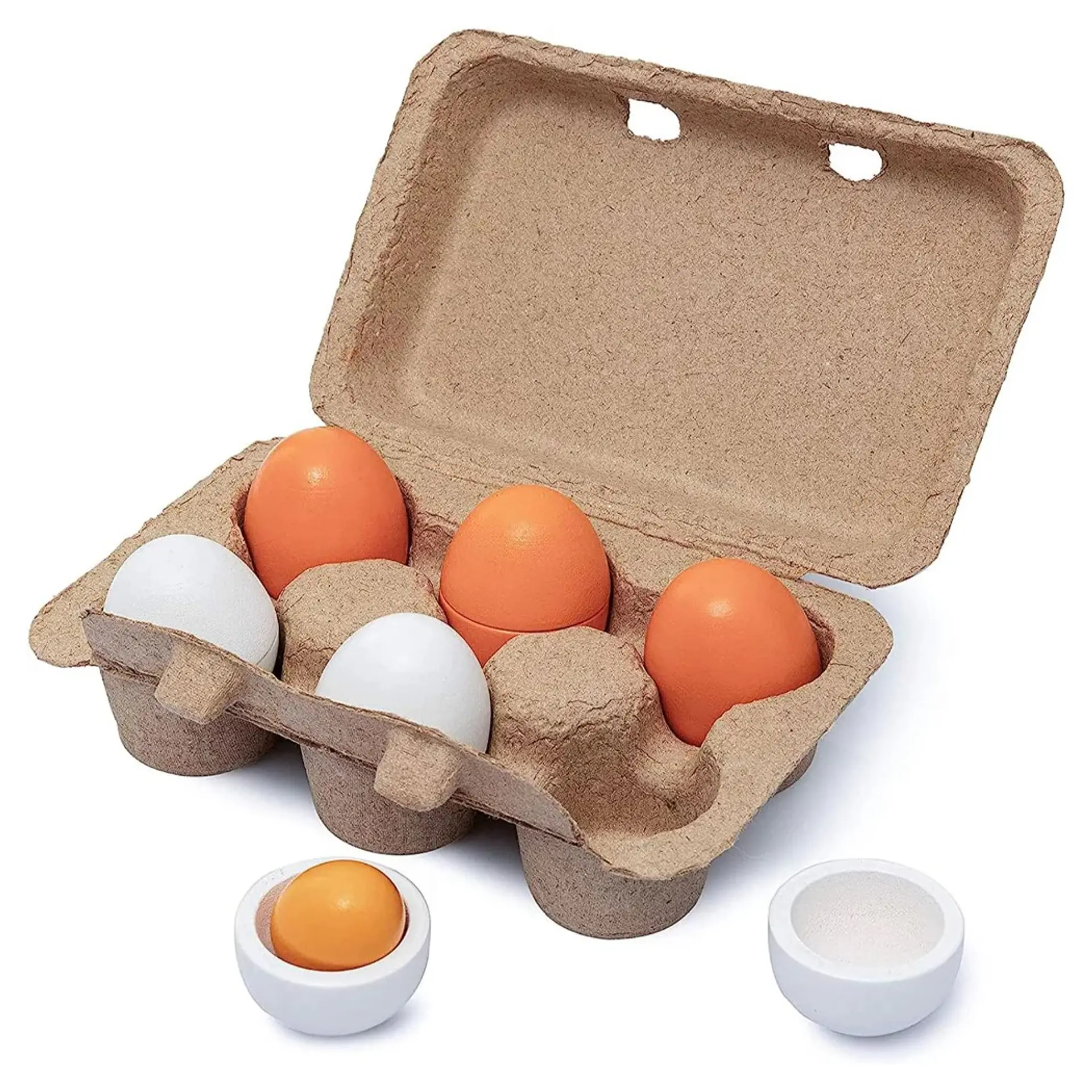 Caja De Huevos Madera 6 Unidades Juguete Didáctico 2
