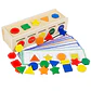 Caja Madera Clasificación Figuras y Colores Didáctico Montessori - Miniatura 1