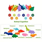 Set 10 Dinosaurios Apilables de Madera Juguete Didáctico - Miniatura 2