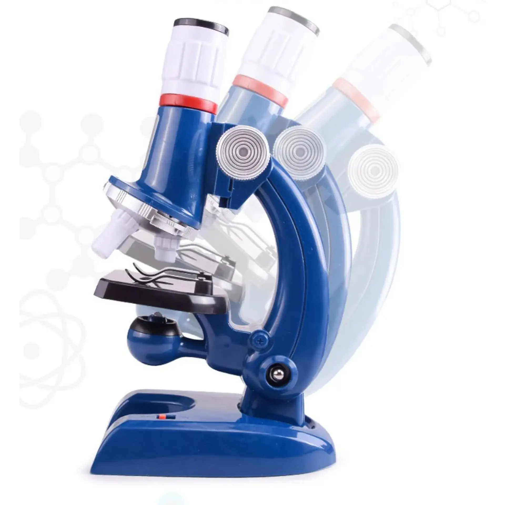 Microscopio Educativo Para Niños Azul 100x400x1200 6