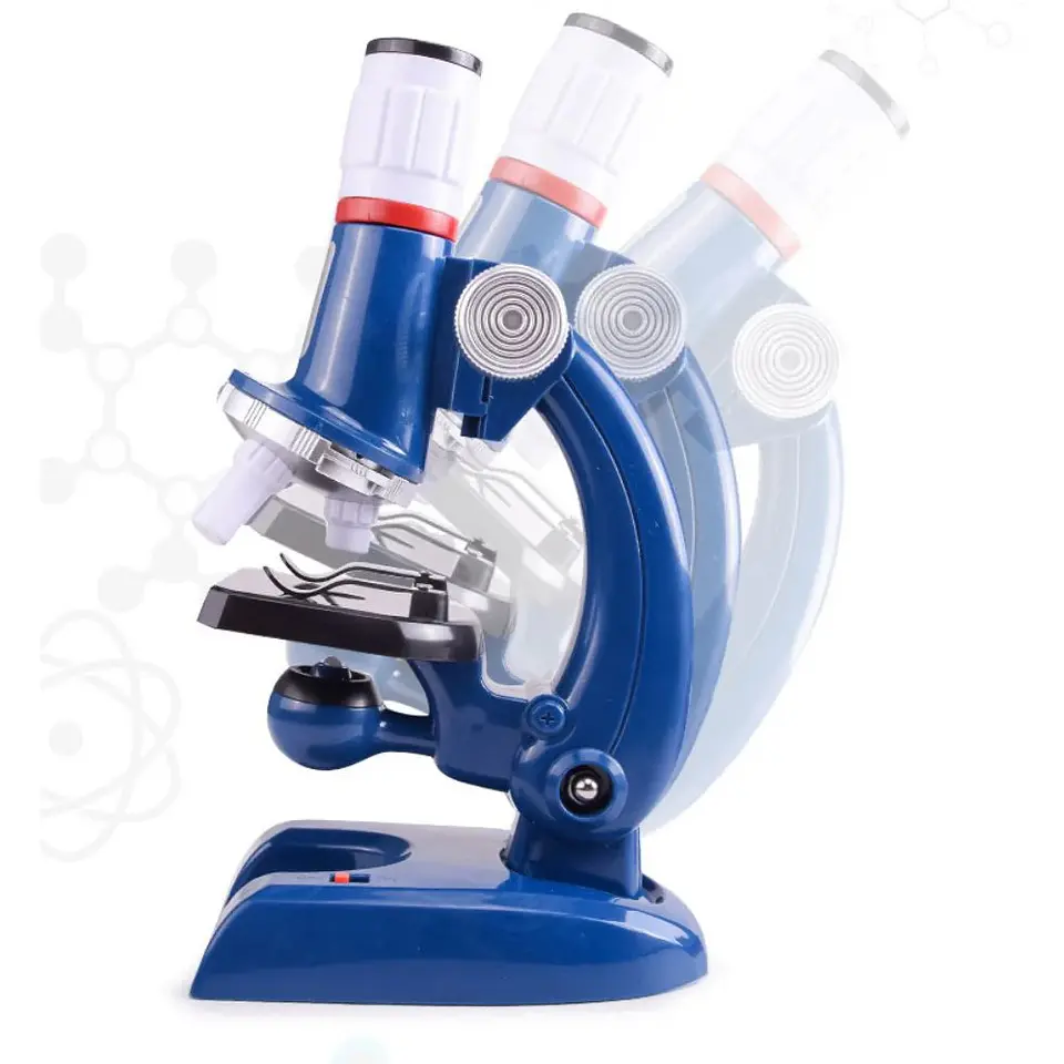 Microscopio Educativo Para Niños Azul 100x400x1200 6